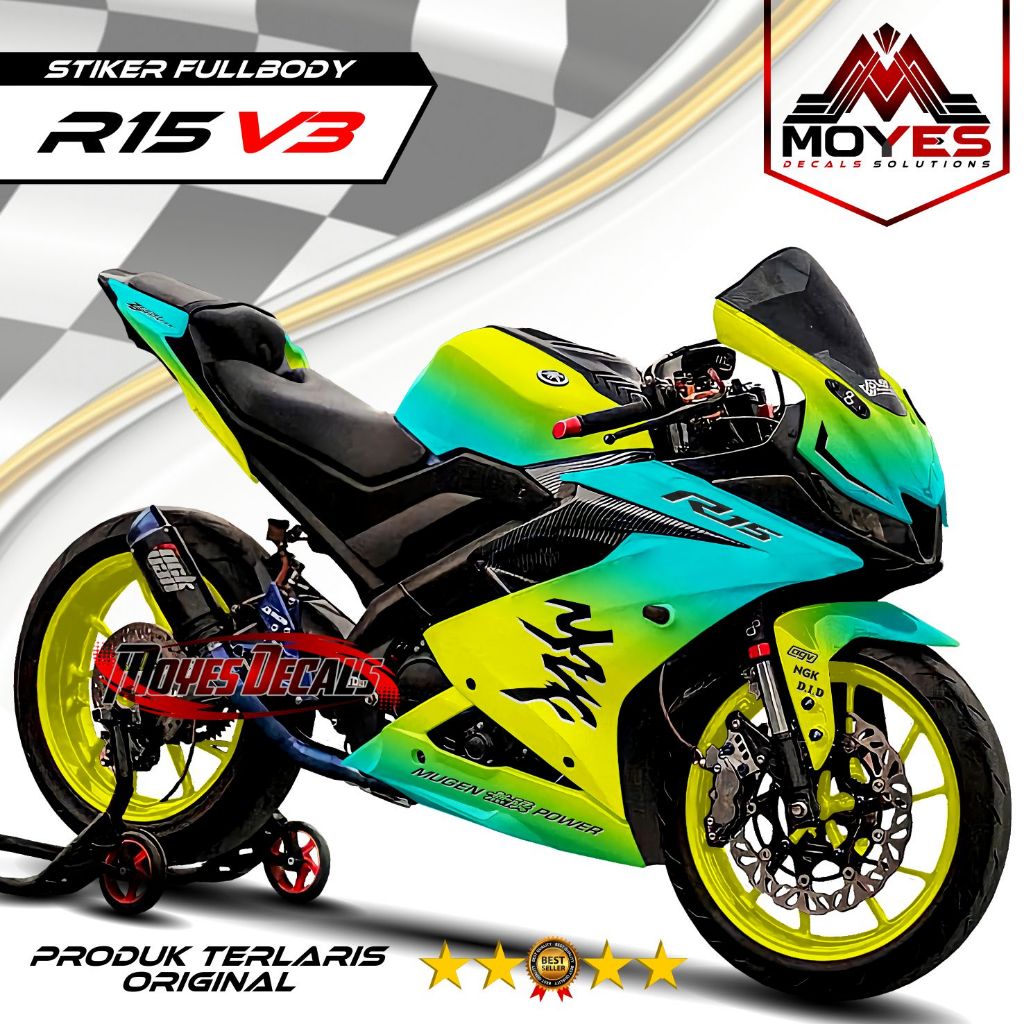 Jual DECAL MOTOR R15 V3 - STIKER MOTOR R15 V3 FULL BODY PREMIUM ...