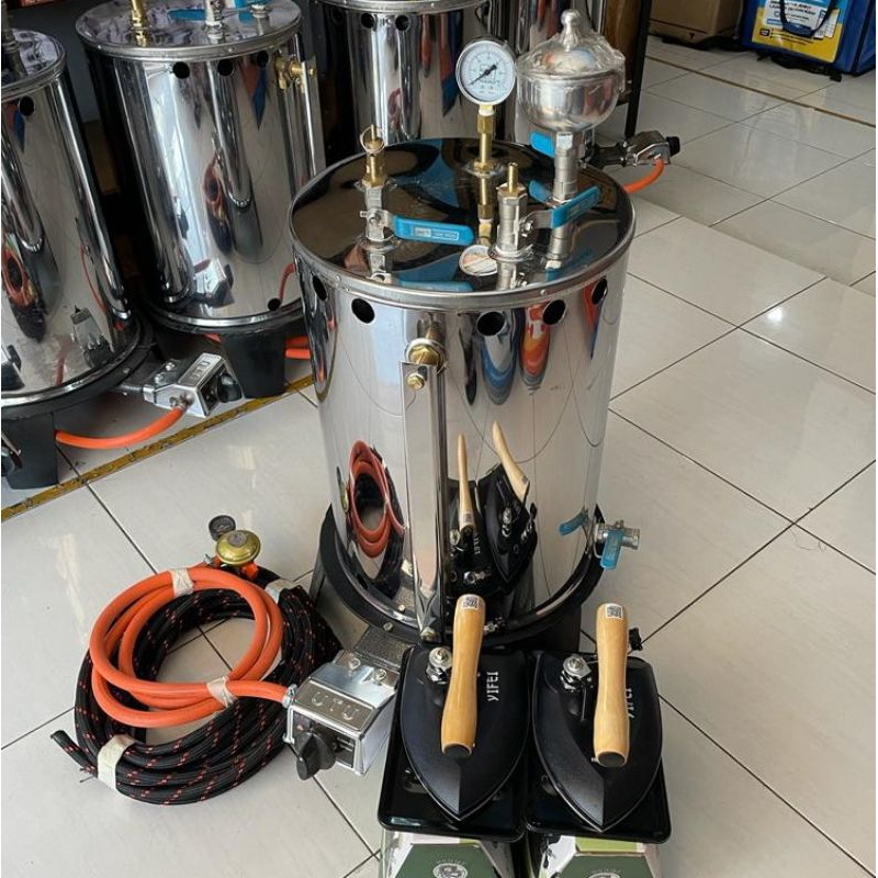 Jual Boiler Uap Gas Setrika Laundry 5L - 30L Full Set Lengkap Super ...