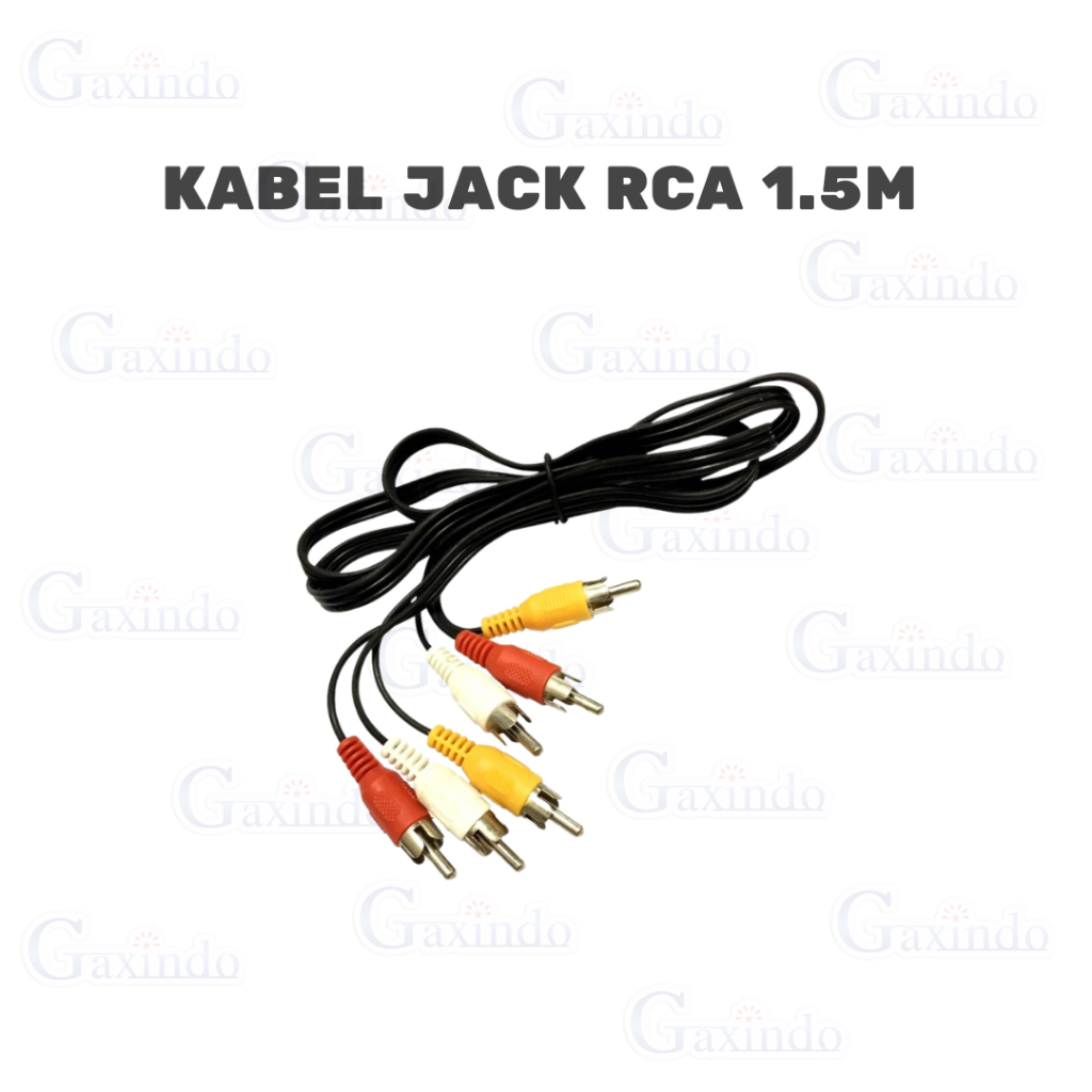 Jual KABEL 3 RCA TO 3 RCA AV VIDEO MODEL K2035 KABEL DVD TV KABEL JEK ...
