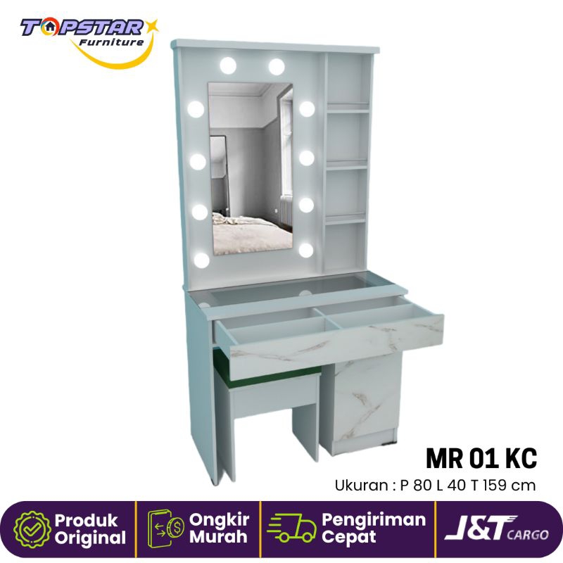 Jual Meja Rias Lampu Led Meja Rias Laci Cermin Rias Minimalis