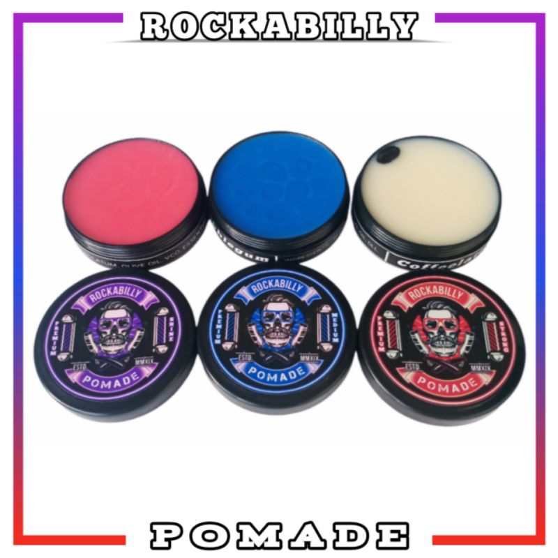 Jual ROCKABILLY POMADE OILBASED 55gram Gartis Sisir & Stiker | Shopee ...