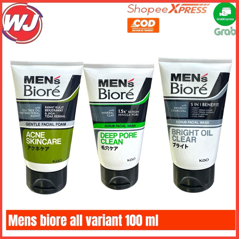 Jual MENS BIORE ALL VARIANT 100 ML | Shopee Indonesia