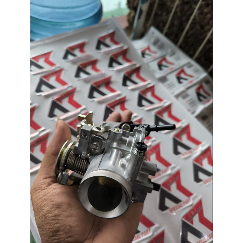 Jual throttle body genio, beat new, k0j downdraft racing ukuran 28 mm ...