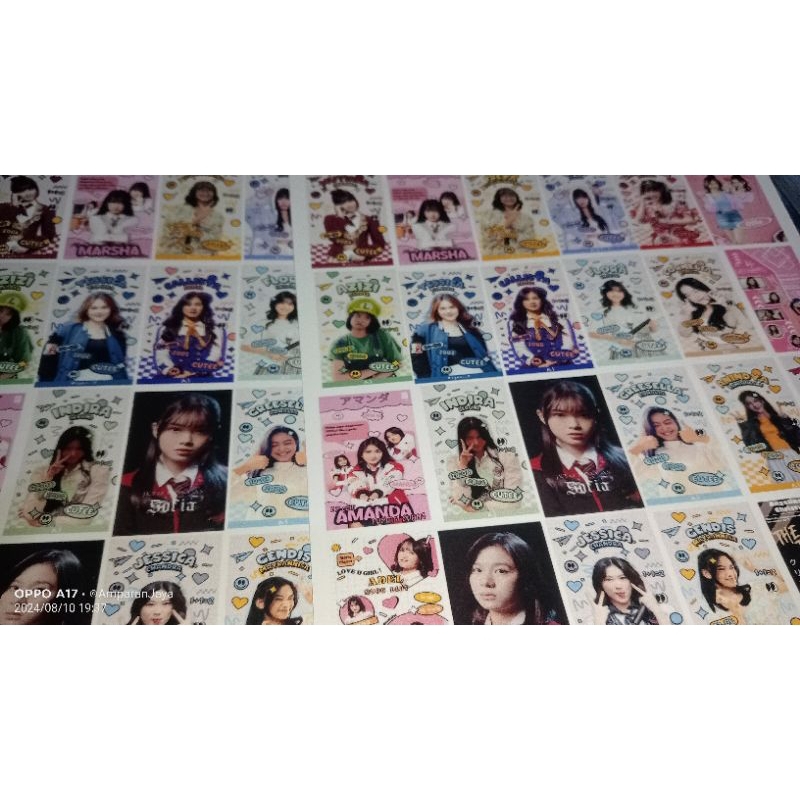 Jual stiker koleksi jkt48 mini perlembar/tiap gambar 3x5cm | Shopee ...
