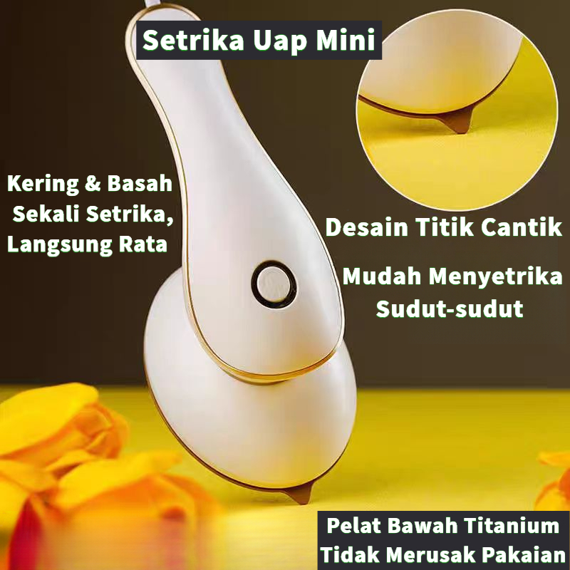Jual Setrika Mini Portable Travel Cepat Panas Panel Titanium Fungsi ...