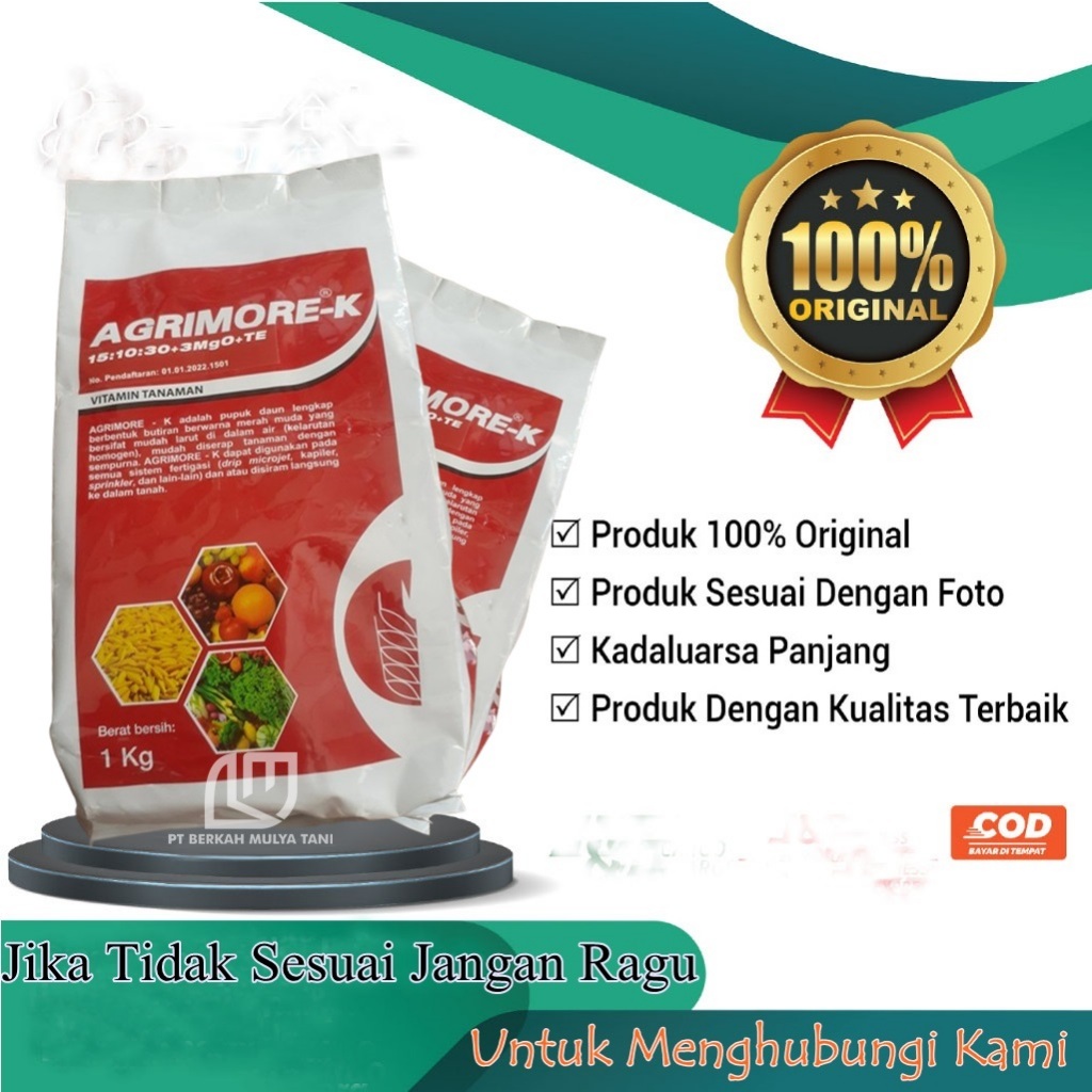 Jual Pupuk Daun Dan Buah Agrimore K 1 Kg Original | Shopee Indonesia