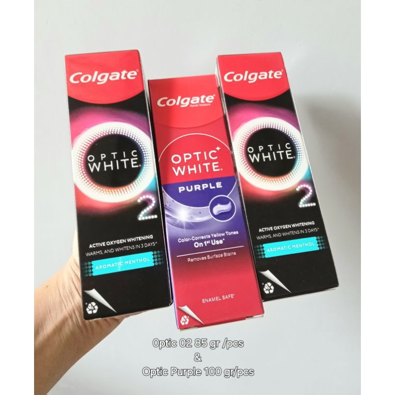 Pasta Gigi Colgate Optic White Purple 100 gr, 02 85 gr Exp 28