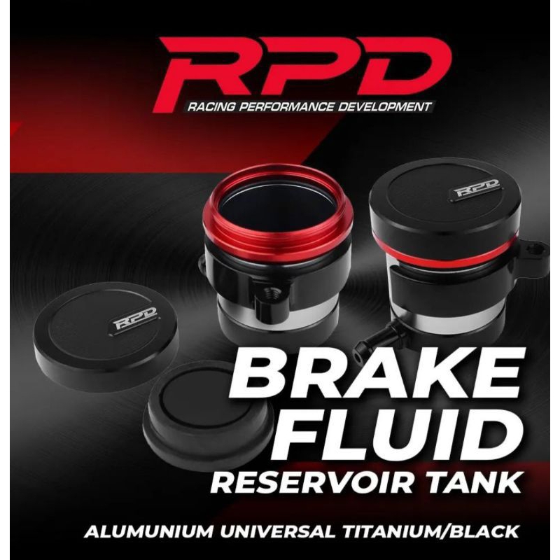 Jual Tabung Master Rem RPD, Tabung Minyak Rem Titanium S1 40MM Black ...