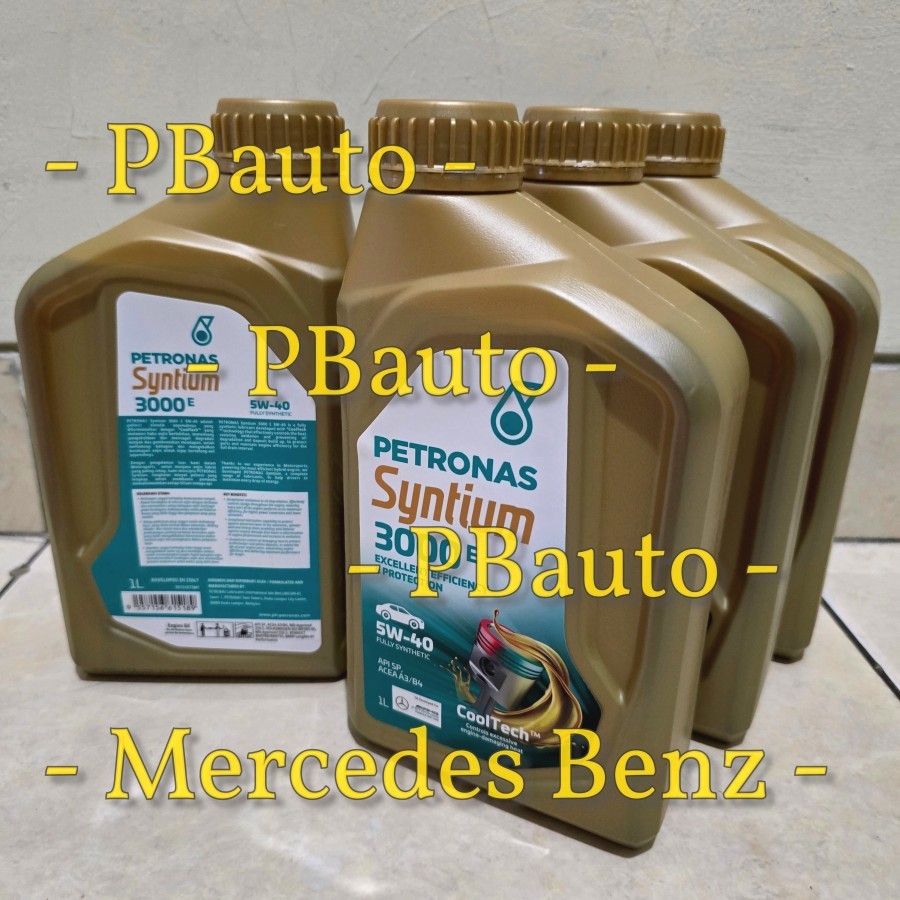 Jual Oli Mesin Petronas 5w40 Mercedes Benz /Mercy Syntium 3000E Engine ...