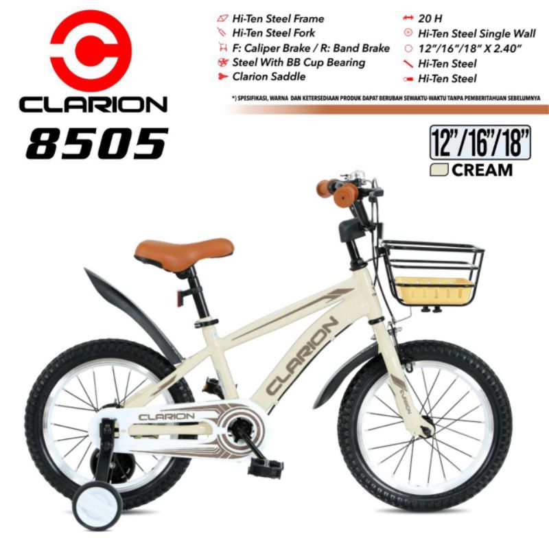 Jual SEPEDA BMX ANAK LAKI LAKI 16 18 INCH CLARION 8505 / SEPEDA ANAK