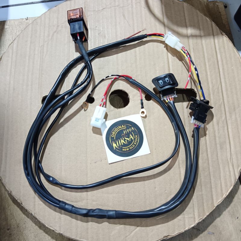 Jual Relay rilay set lampu projie biled saklar honda revo pass beam ...