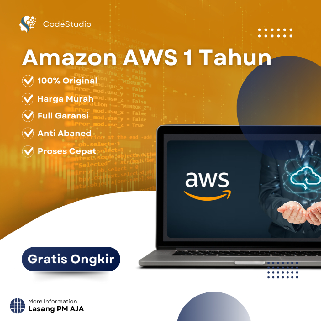 Jual akun amazon aws free tier 1 tahun full region shopee indonesia