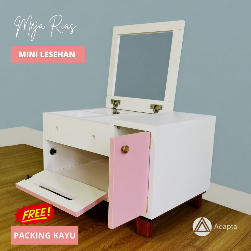 Jual Adapta - Meja Rias Mini Lesehan Aesthetic Anak Perempuan Minimalis ...