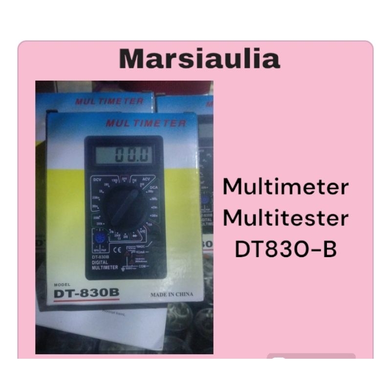 Jual Multimeter Multitester DT830-B avometer LCD digital multi tester ...
