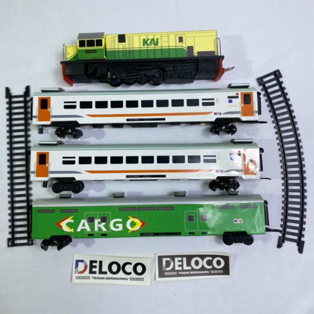 Jual Rangkaian Mainan Kereta Api Lokomotif Cc201 Vintage 2 Gerbong