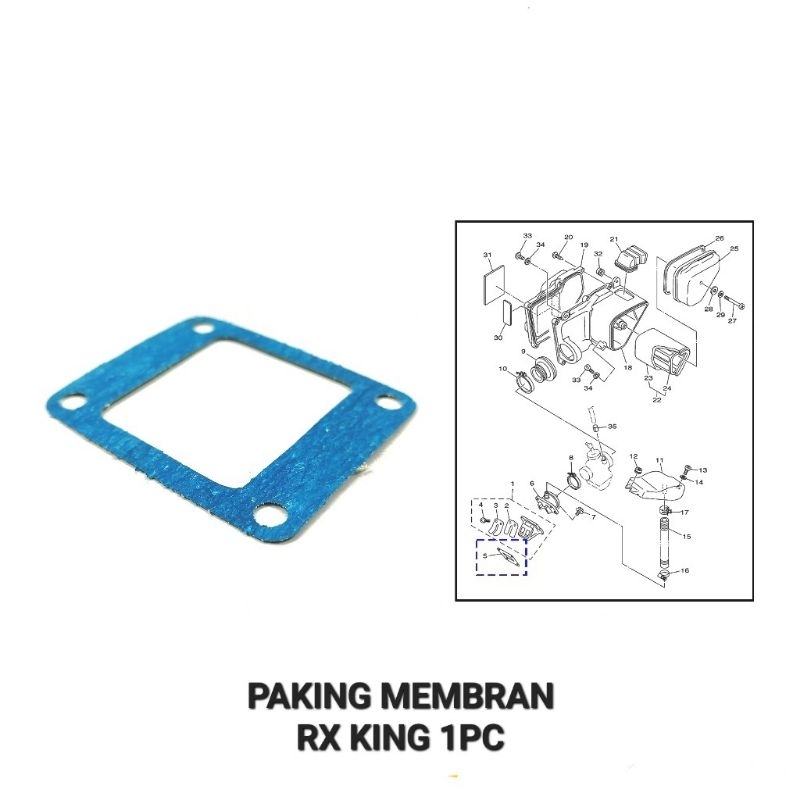 Jual Paking Membran RX King - Packing Peking Gasket Membran Reed Valve ...