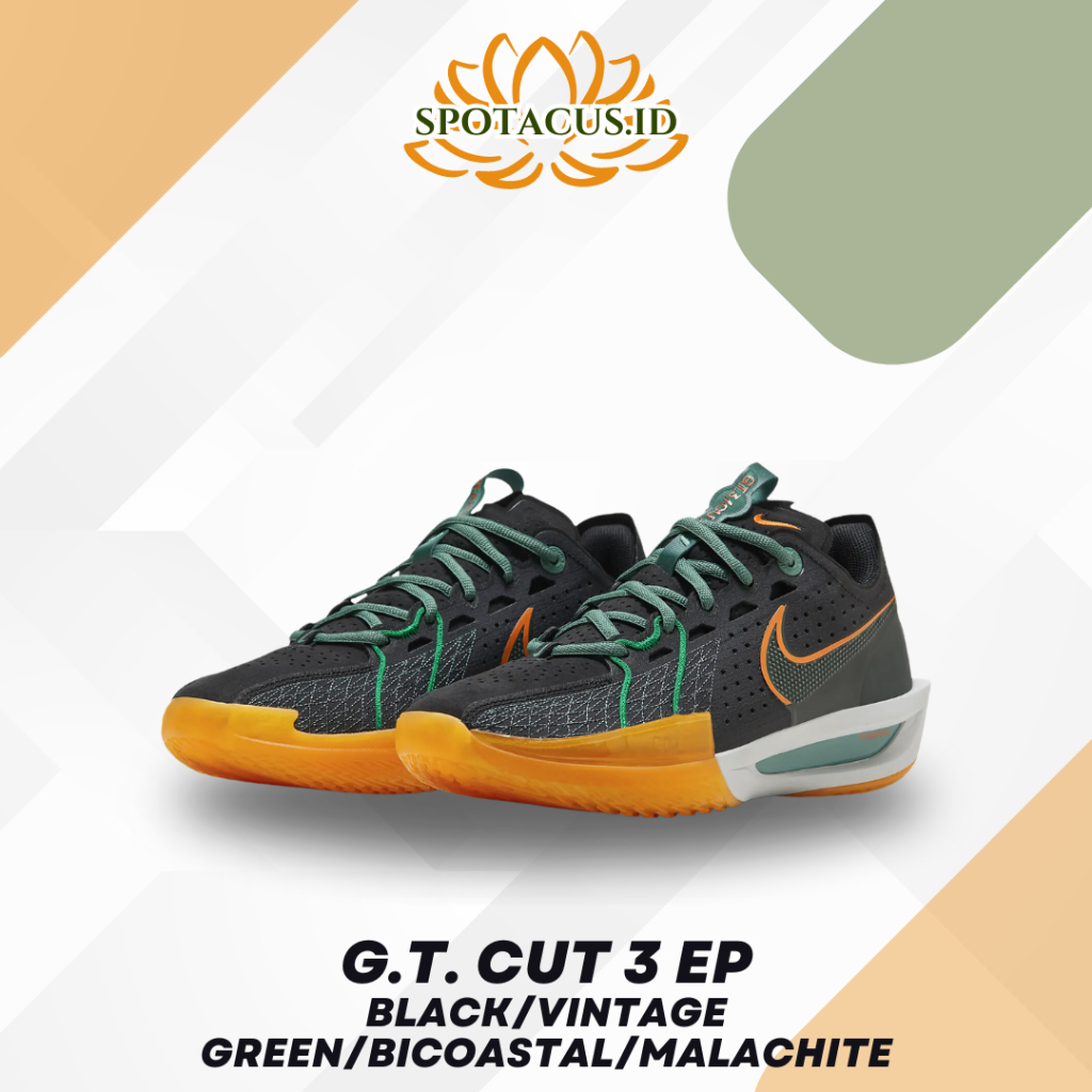 Jual Sepatu Basket Nike G.T. Cut 3 EP Black/Vintage Green