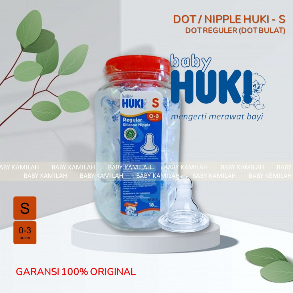 Jual HUKI Dot BULAT 1 Toples isi 18pcs - HUKI Dot Gepeng 1 Toples isi ...