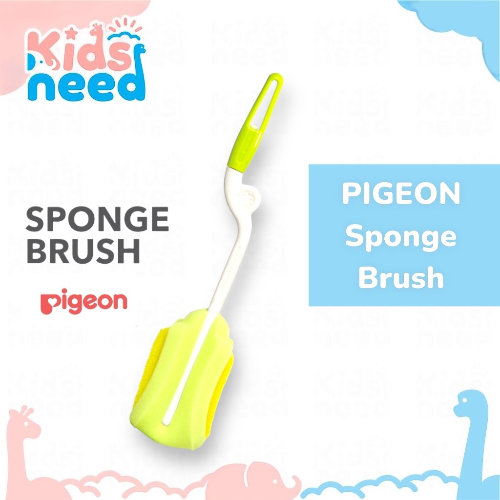 Jual Pigeon Sponge Brush Sikat Pembersih Botol Susu /Sikat Botol