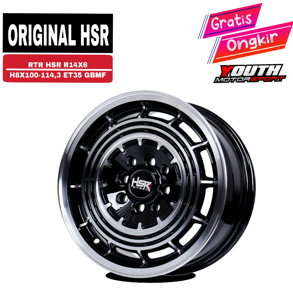 Jual velg r14 rally look cocok untuk air-ev,karimun,brio,sigra,agya ...