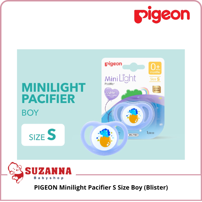 Jual PIGEON Minilight Pacifier S Size Boy (Blister) | Shopee Indonesia