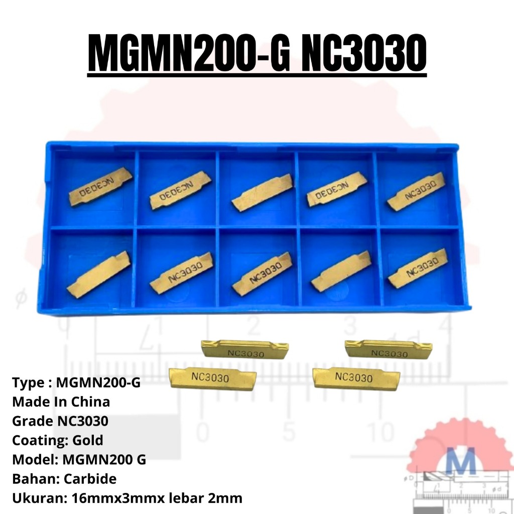Jual insert potong Mgmn 200 g insert grooving 2mm Carbide grade NC3030 ...