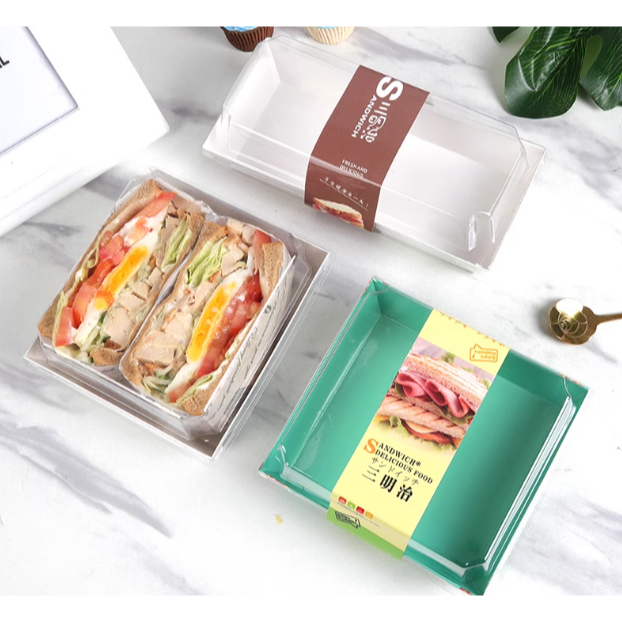 Jual Dessert Box Tahan Panas Oven Mika Kotak Kue Persegi Putih Kraft ...