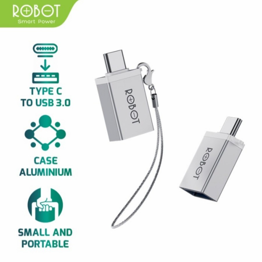 Jual ROBOT Adapter Type-C to USB 3.0 RT-OTG04 original resmi | Shopee ...