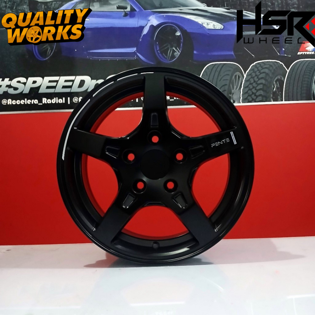 Jual Velg Racing Luxio R15 inch Pelek Hsr Pente Ring 15 Lubang baut 5 ...
