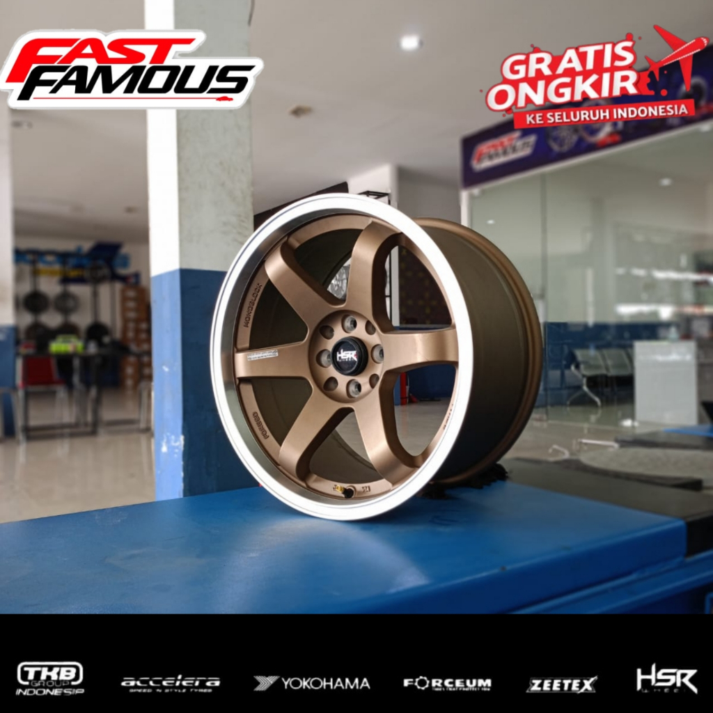 Jual Velg mobil r17 jdm pcd 4x100 4x114 lebar 75/9 bronze cocok untuk ...
