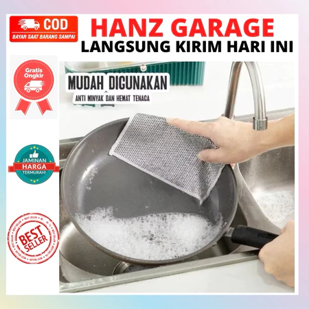 Kain Lap Dapur Kawat Jaring Halus Cuci Panci Piring sendok alat masak serbaguna