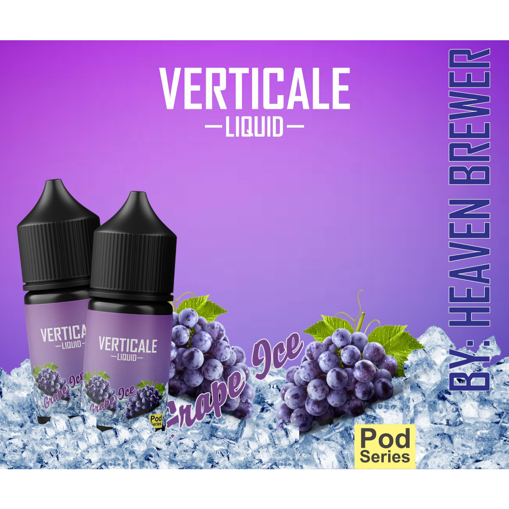 Jual Verticale Liquid Rasa Grape Ice 30ML/10ML Pod Series By Heaven ...
