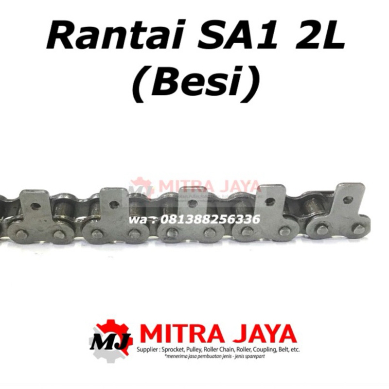 Jual RANTAI RS 40 SA1 2L BESI ROLLER CHAIN SINGLE KUPING BERDIRI ...
