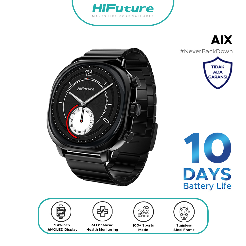 Jual Hifuture Aix BT Calling Smartwatch Stainless AMOLED Display