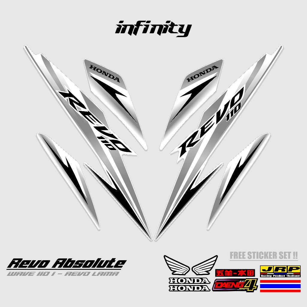 Jual STRIPING ABSOLUTE REVO 110 CW MOTIF 13 / STICKER ABSOLUTE REVO 110 ...