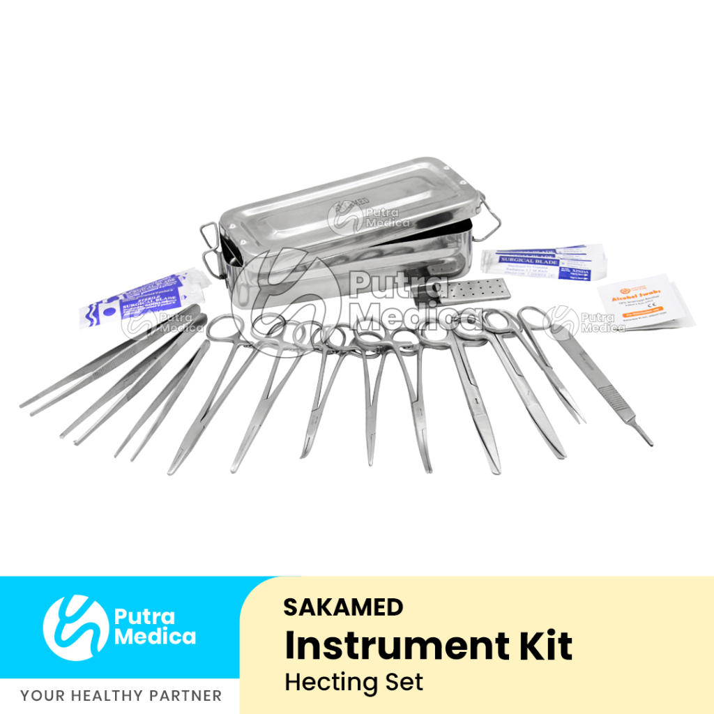 Jual Sakamed Heacting Set / Hecting Kit / Peralatan Penjahitan Luka ...