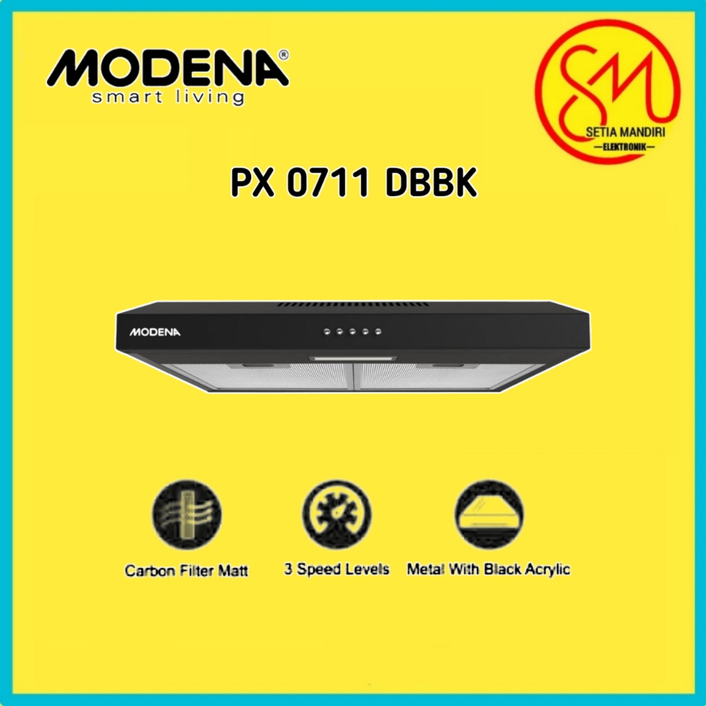 Jual [KARGO] MODENA Cooker hood 70 cm PX 0711 DBBK - Penghisap Asap ...