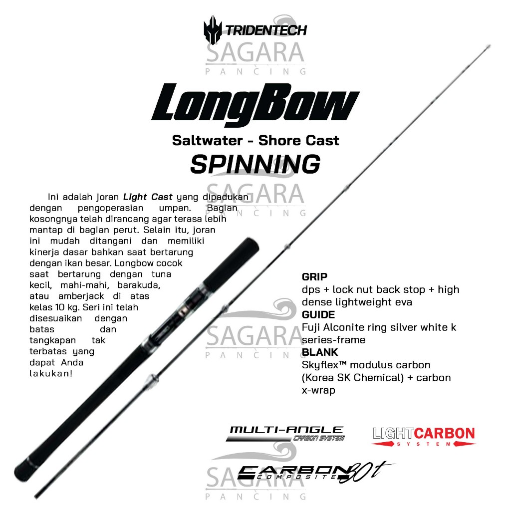 Jual Joran Tridentech LongBow Joran Light Casting Joran Shore