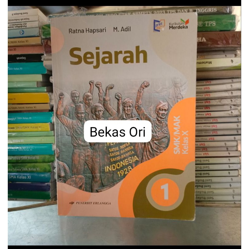 Jual Sejarah SMK Kelas 10 X Kurikulum Merdeka Penerbit Erlangga ...