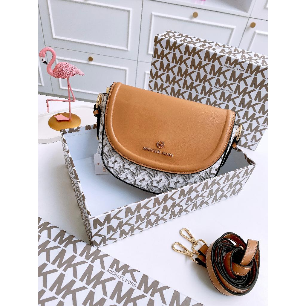 Jual TAS SELEMPANG MK HALF DOME CROSSBODY BAG KODE K6090 FREE TALI