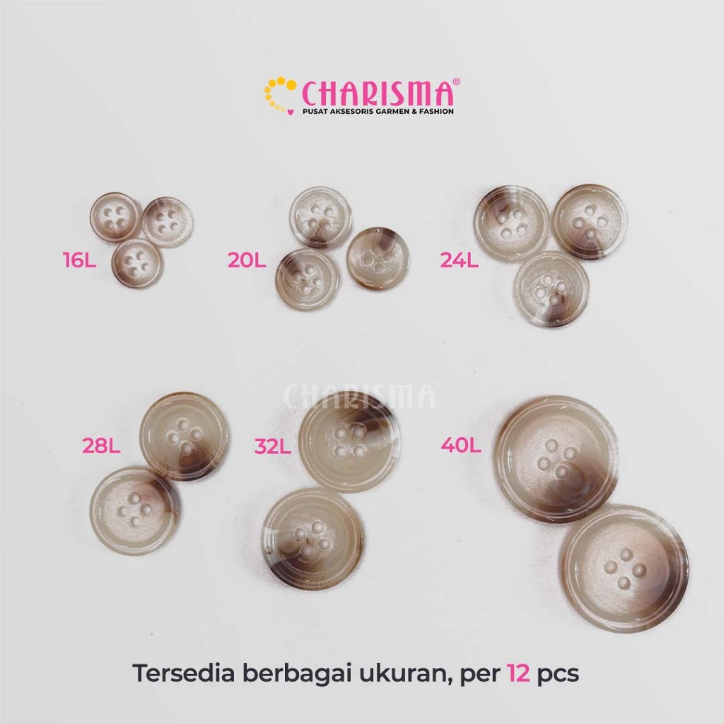 Jual Charisma Tiger Patterns Button - kancing Corak / Harga Per Lusin ...