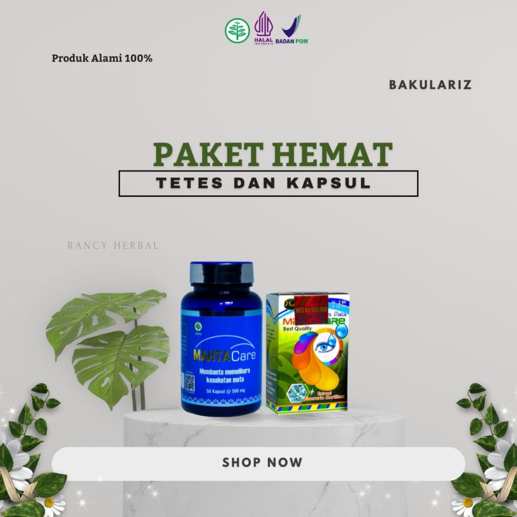 Jual Paket Hemat Matacare & Mahtacare Herbal Mata | Paket Hemat Obat ...