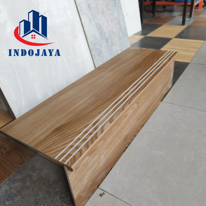 Jual keramik tangga 30x80 30x90 30x100 30x120 granit motif kayu double ...