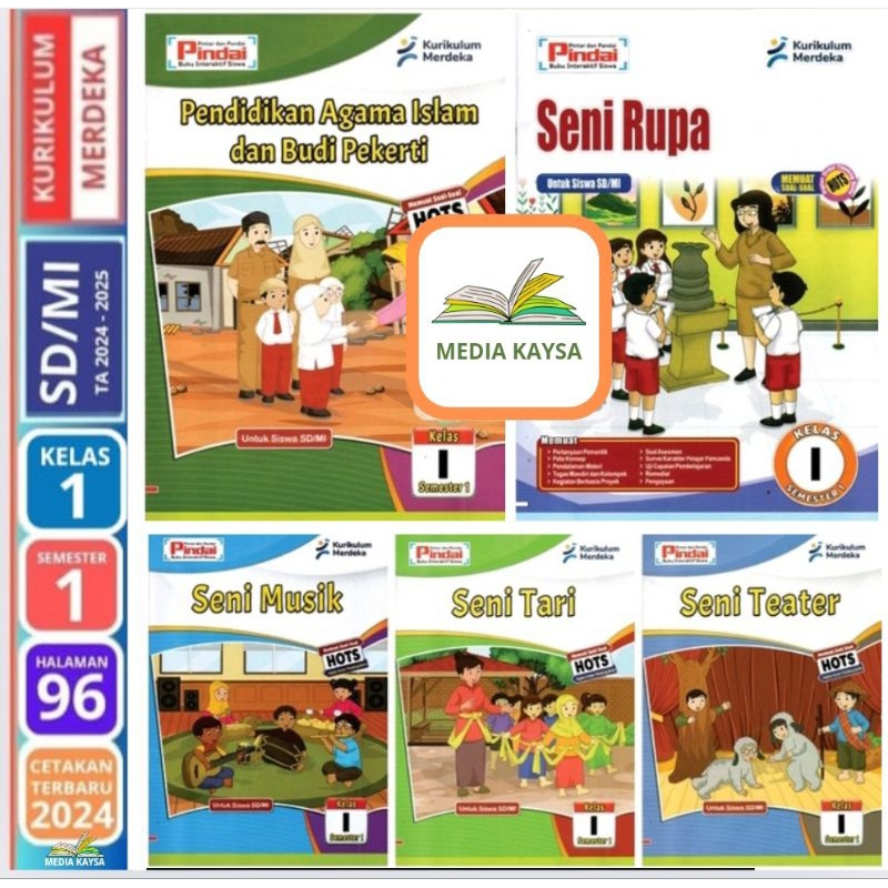 Jual LKS Pindai SD/MI Kelas 1 Semester 1-2 Kurikulum Merdeka Penerbit ...