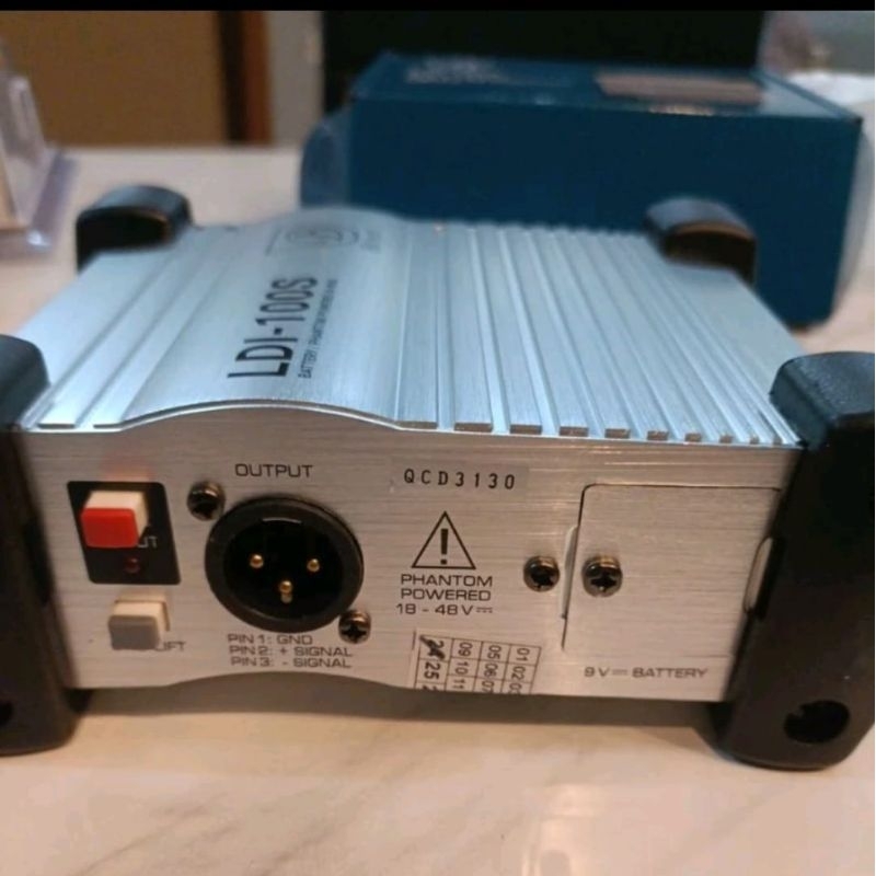 Jual direct box 1 channel battery phantom powered profesional active ...