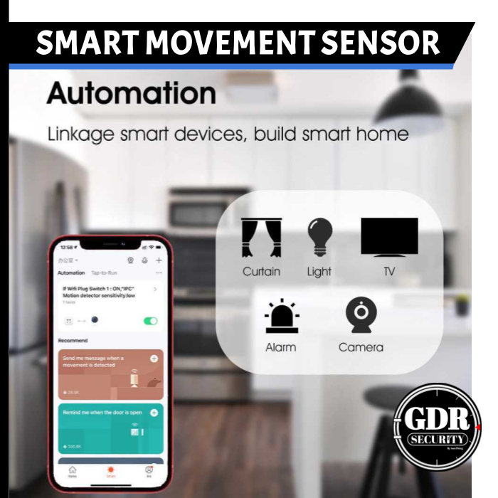 Jual Alarm Gerak Smart / Smart Human Body Movement PIR Motion Sensor ...