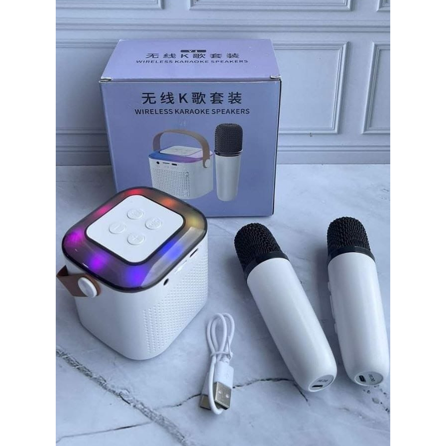 Jual SPEAKER MICROPHONE KARAOKE SET BLUETOOTH MINI FULL BASS PORTABLE ...
