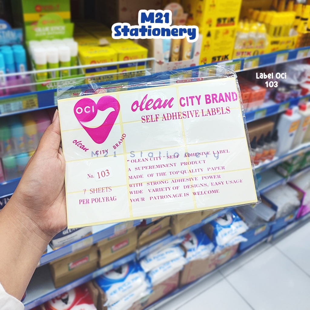 Jual LABEL OLEAN CITY / 109, 103, 119, 118, 114, 117, 115, 121, 108 ...