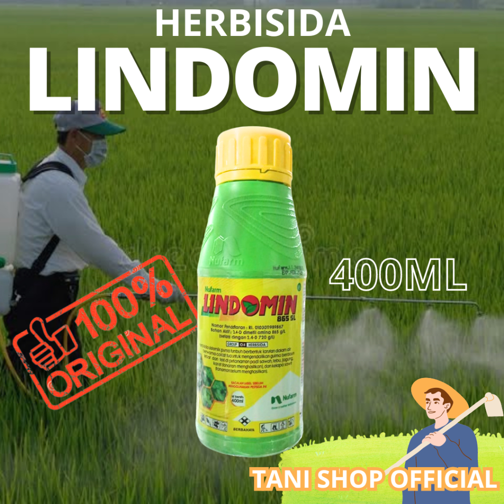 Jual Herbisida Lindomin 865 SL 400ml - Kendalikan Gulma Daun Lebar pada ...