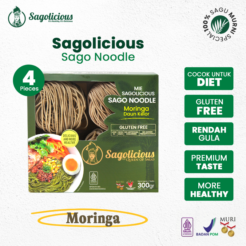 Jual Sagolicious - Mie Sagu Box Daun Kelor isi 4 pcs | Shopee Indonesia